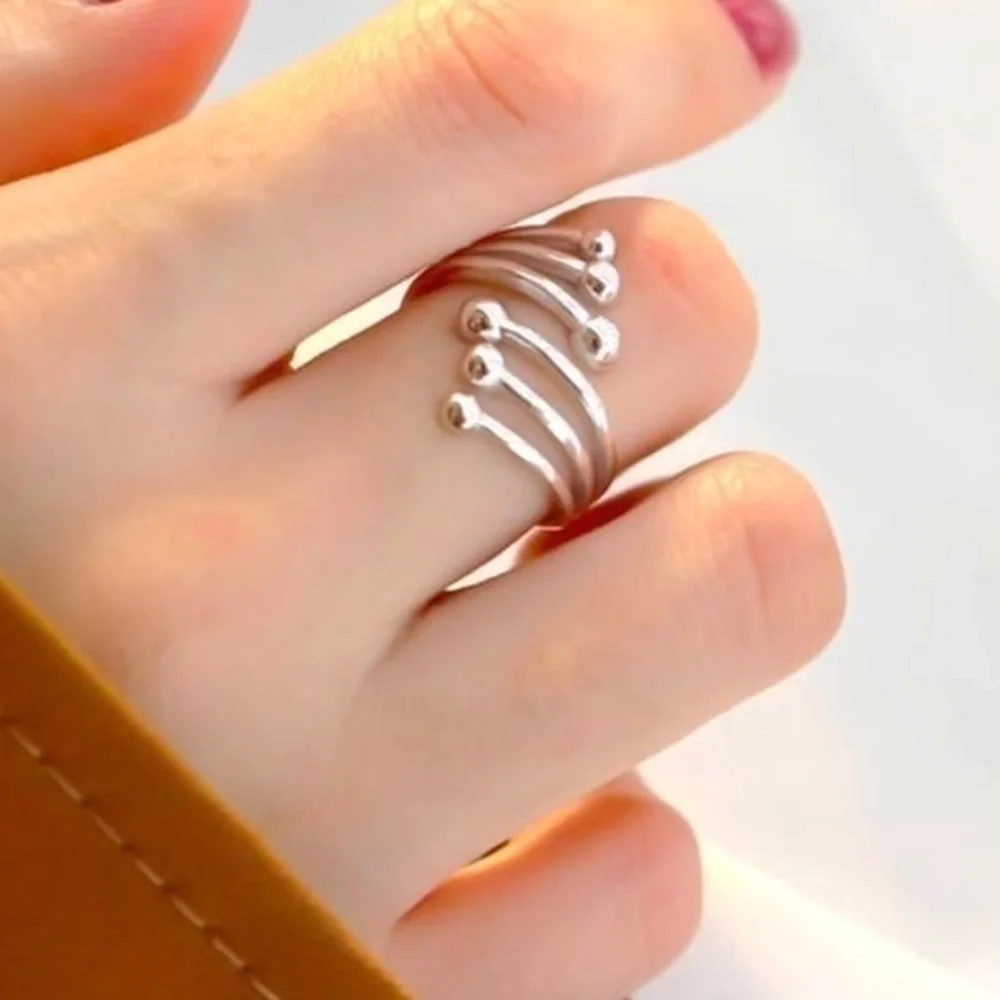 New Sterling Silver Adjustable Ring